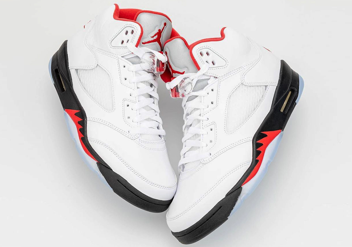 Detailed Look At 2020's Air Jordan 5 "Fire Red"