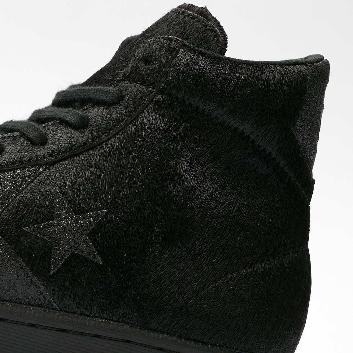 Converse Pro Leather Black Pony Hair 6