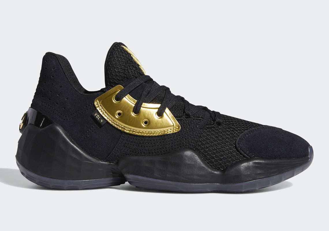 James Harden's adidas Harden Vol. 4 Gets A Lux Black And Gold