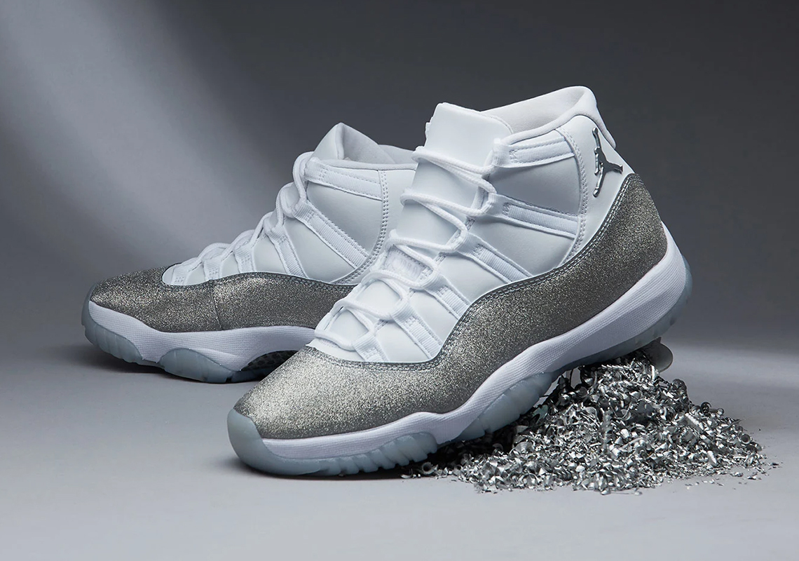 Where To Buy The Air Jordan 11 "Metallic Silver" For Women