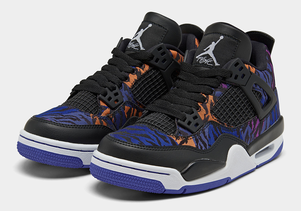 Air Jordan 4 Bq9043 005 Black White Rush Violet Racer Blue 3