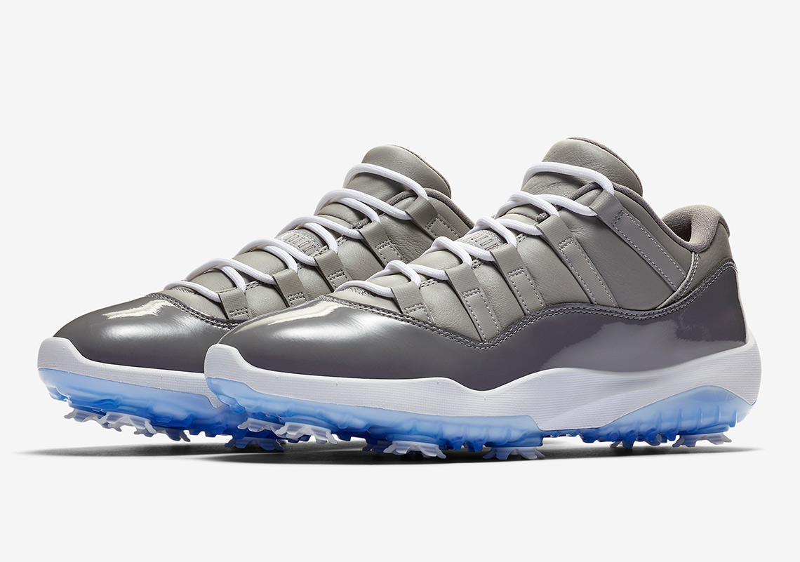 The Air Jordan 11 Golf Shoe Returns In "Cool Grey"