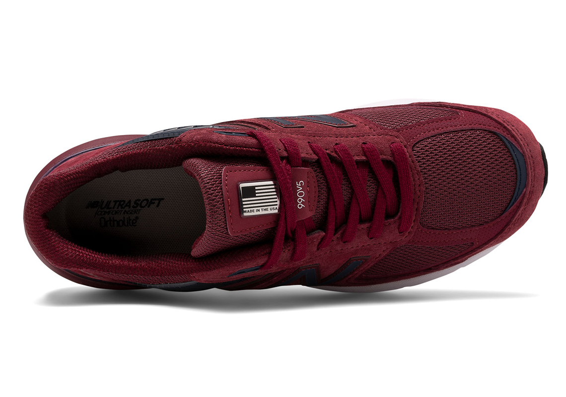 New Balance M990v5 Burgundy 1