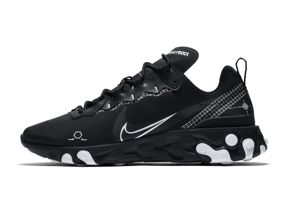 Nike React Element 55 Schematic Black 4