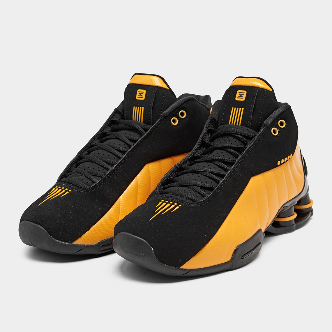 Nike Shox Bb4 Black Metallic Gold At7843 002 2