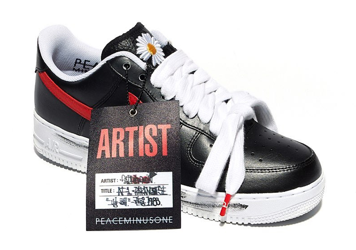 Peace Minus One Nike Air Force 1 Paranoise Red Korea Exclusive 7