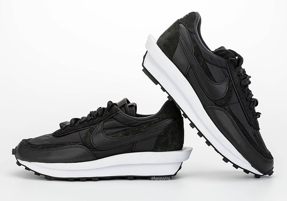 Sacai Nike Ldwaffle Black Nylon Bv0073 002 3 1