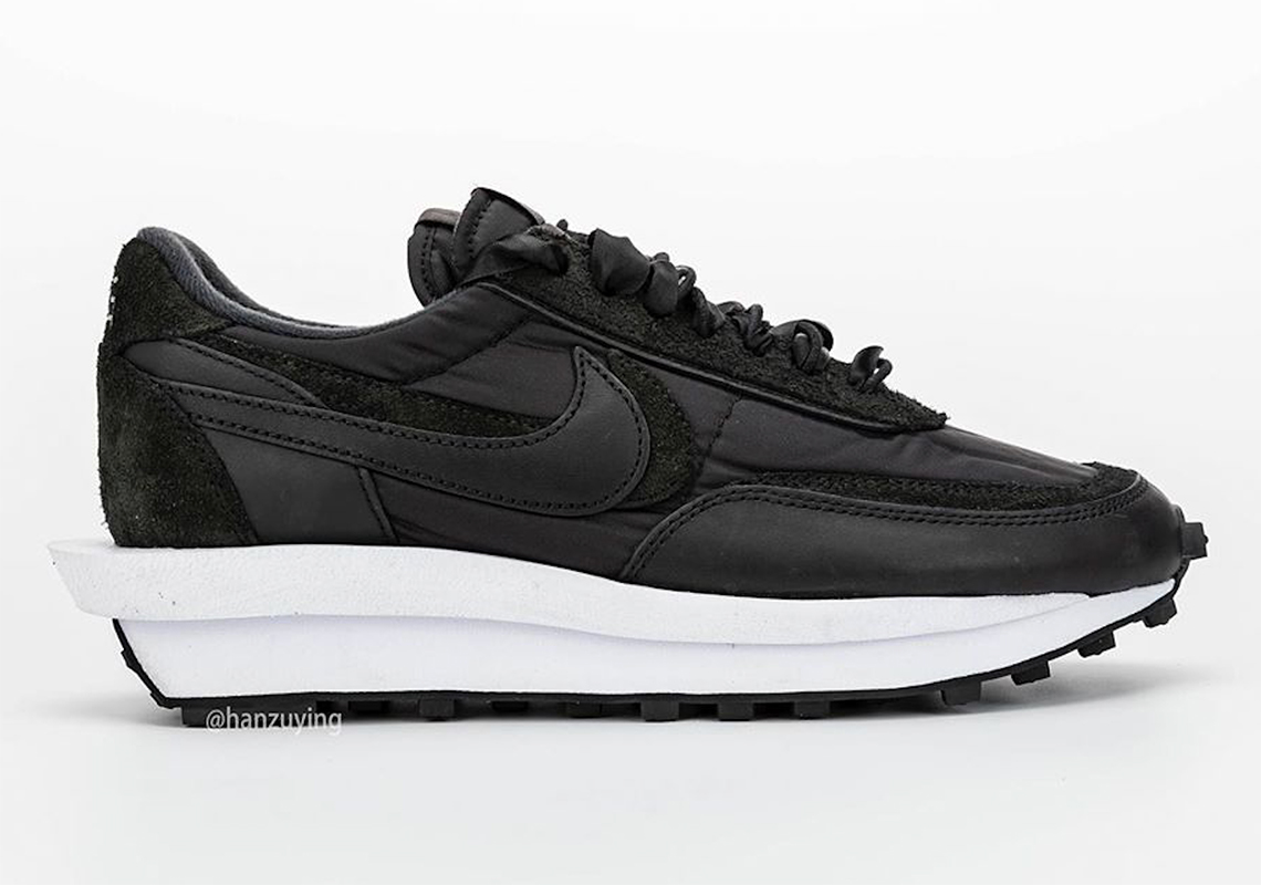 Sacai Nike Ldwaffle Black Nylon Bv0073 002 7 1