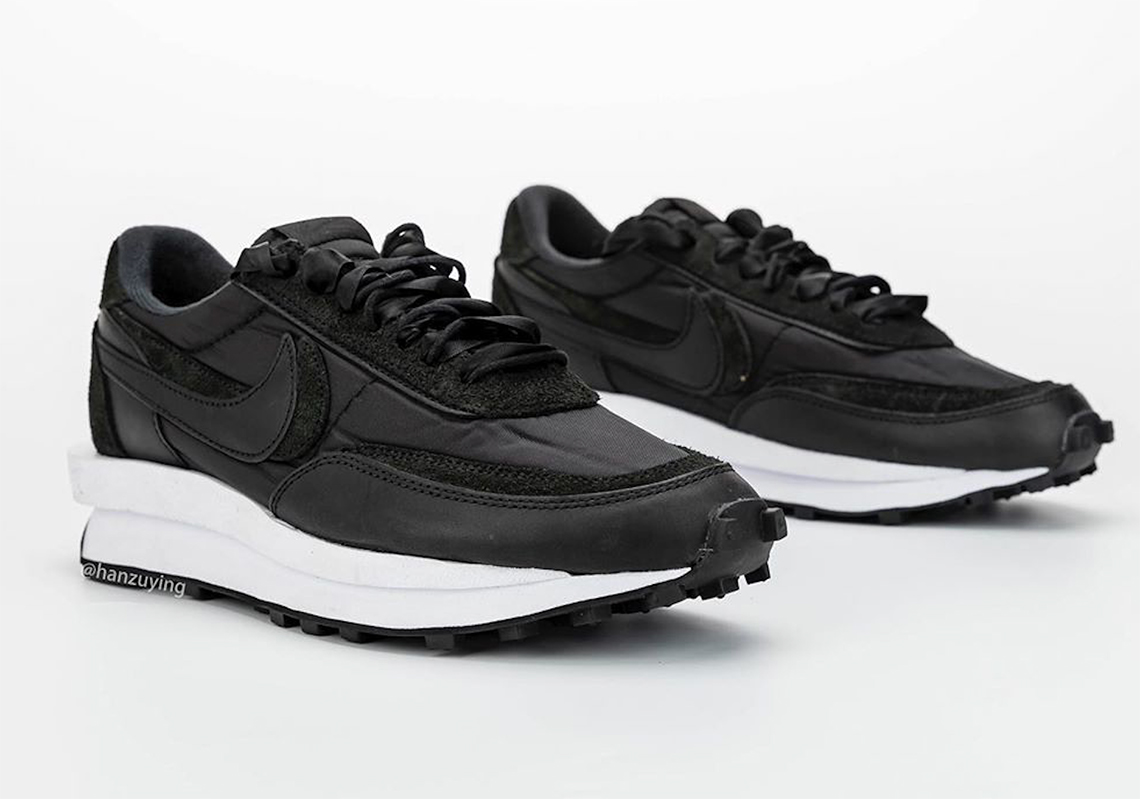 Sacai Nike Ldwaffle Black Nylon Bv0073 002 9 1