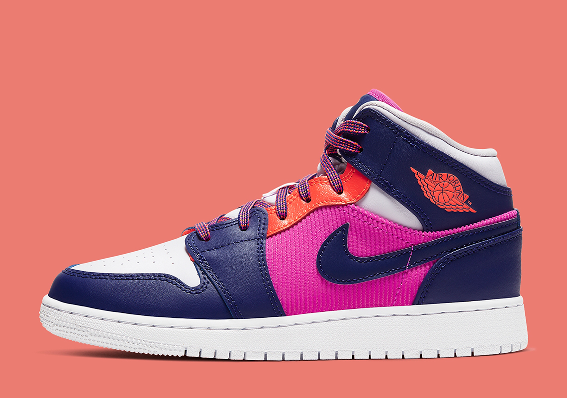 Air Jordan 1 Mid Girls 555112 602 4