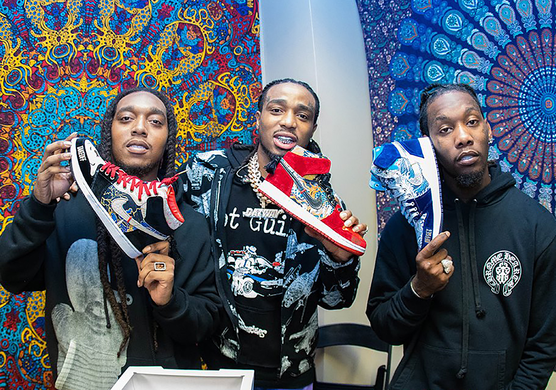 Migos Gets Custom Set Of Air Jordan 1 "Stir Fry" By Garrixon Studio