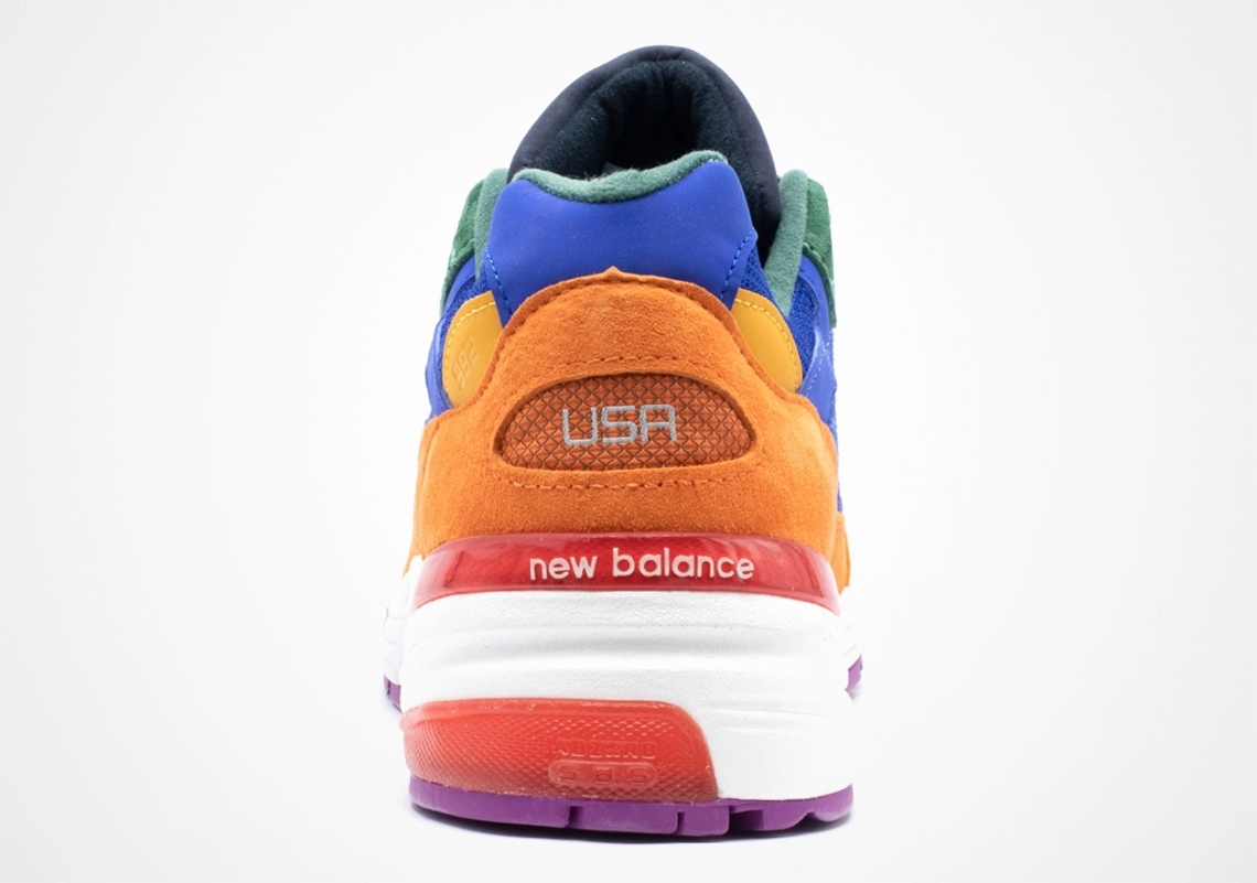 New Balance 992 Og Multi Blue Orange 3