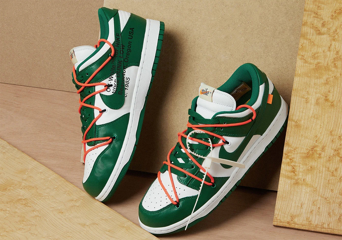 Where To Buy The Off-White x Nike Dunk Low "Pine Green"