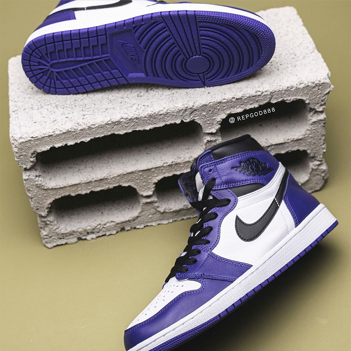 Air Jordan 1 Retro High Og 555088 500 Purple 6