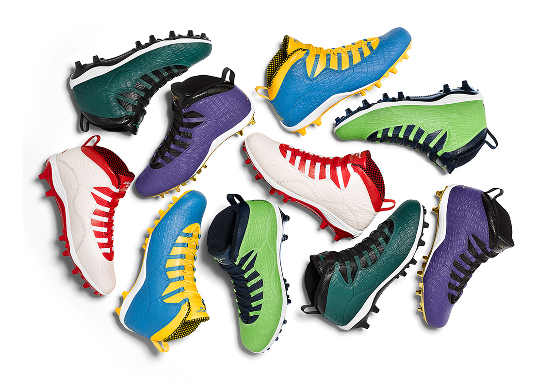 Jordan Brand Debuts Air Jordan 10 PE Cleats For Final Stretch Of NFL Season