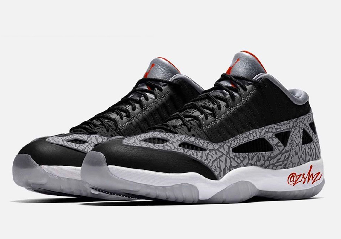 The Air Jordan 11 Low IE Expected In A "Black/Cement" Colorway In 2020