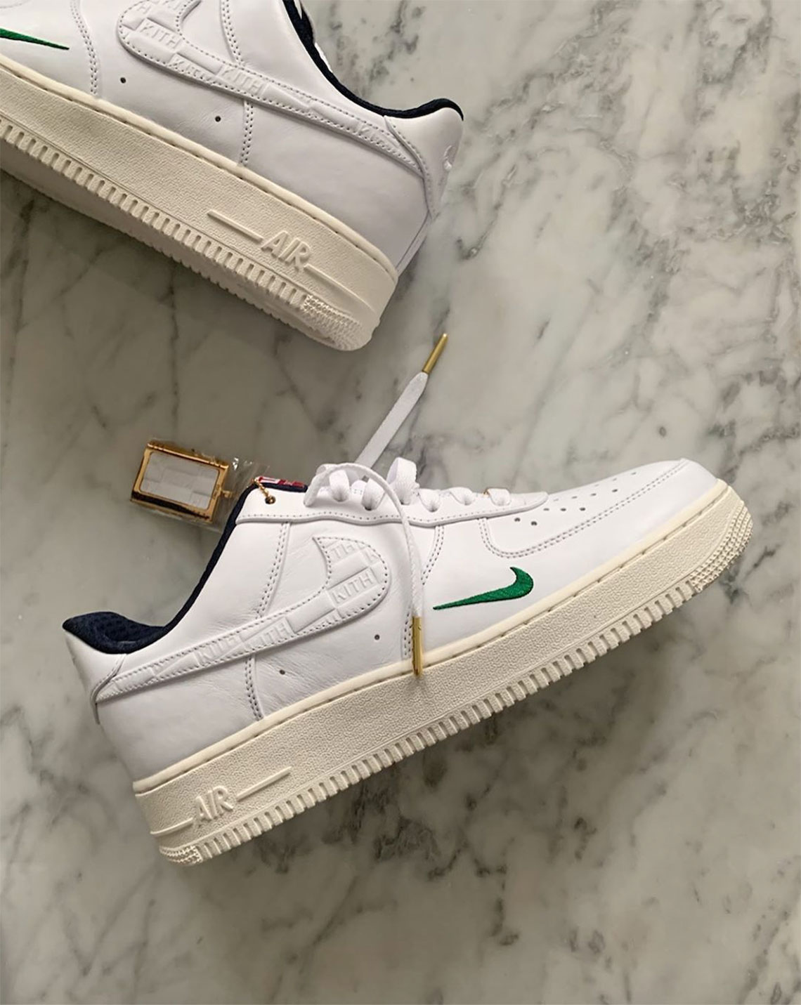 Kith Nike Air Force 1 White Green Navy Red 2