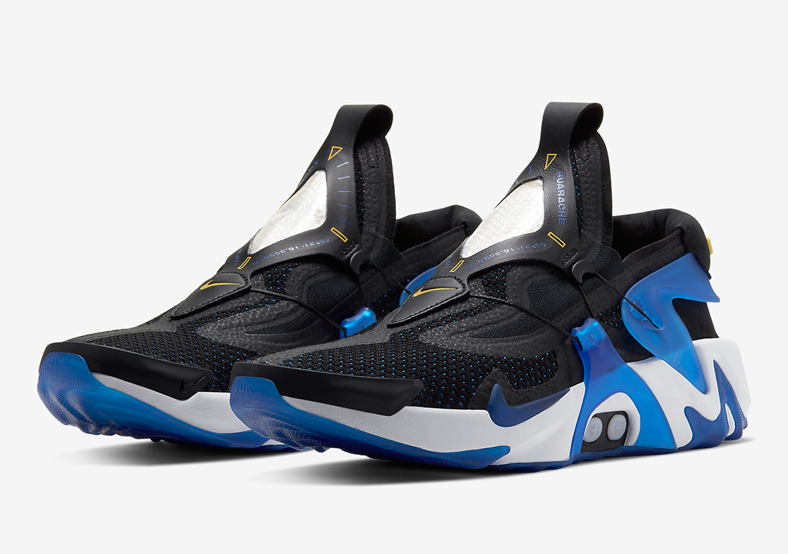 Nike Adapt Huarache Black Racer Blue Bv6397 002 6