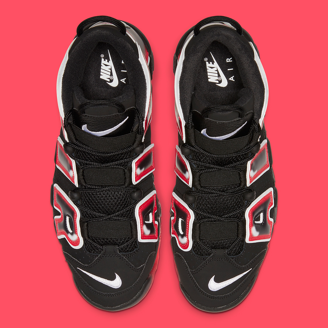 Nike Air More Uptempo Cj6129 001 Laser Crimson 2