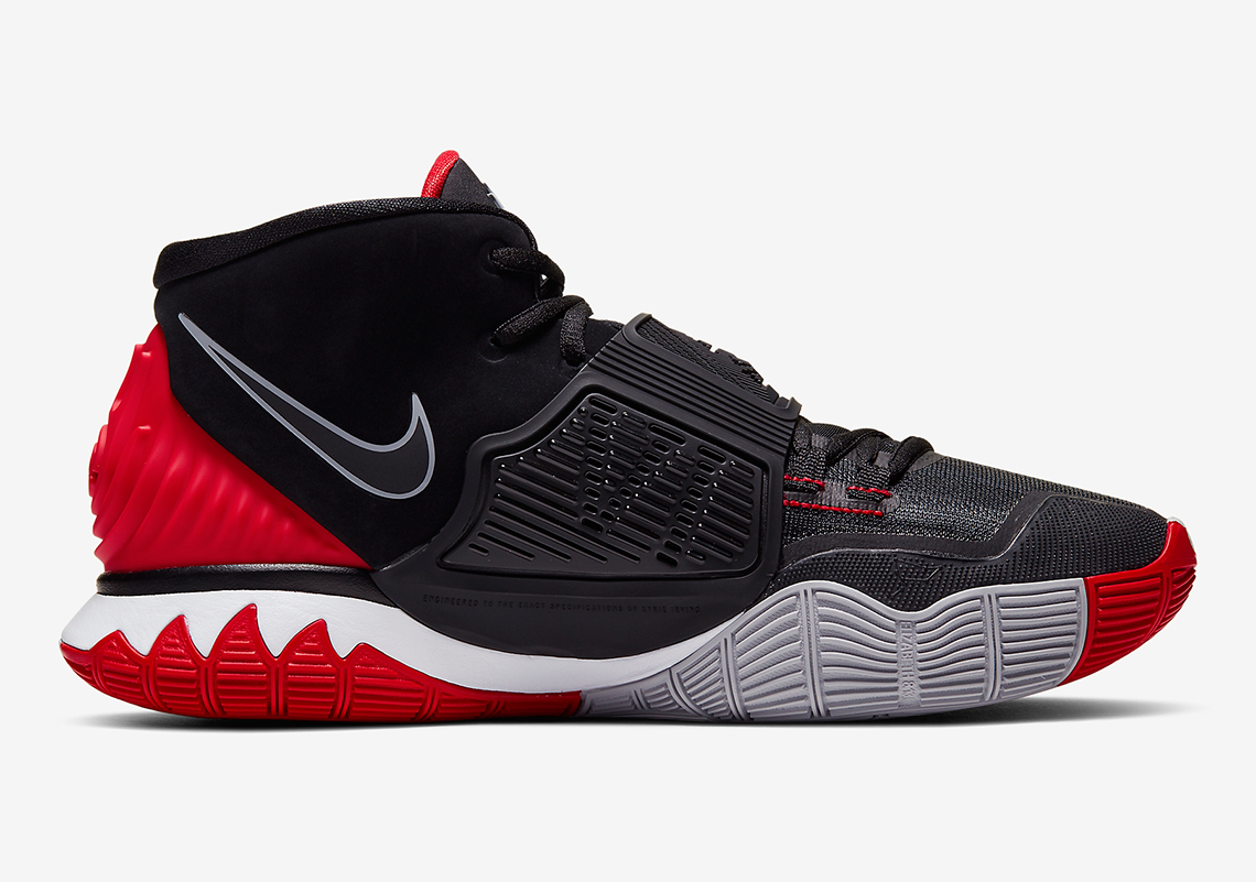 Nike Kyrie 6 Black University Red Bq4630 002 1