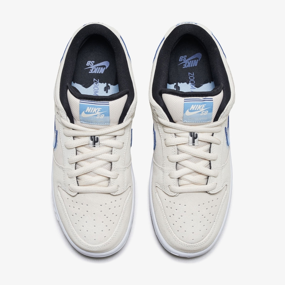 Nike Sb Dunk Low Pro Light Cream Deep Royal Blue 4