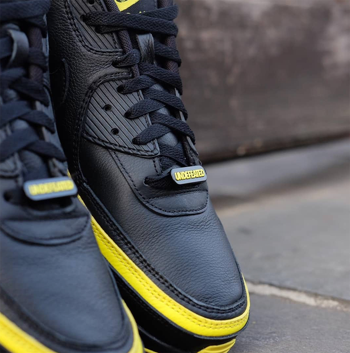 Undefeated Nike Air Max 90 Optic Yellow Black Cj7197 001 1