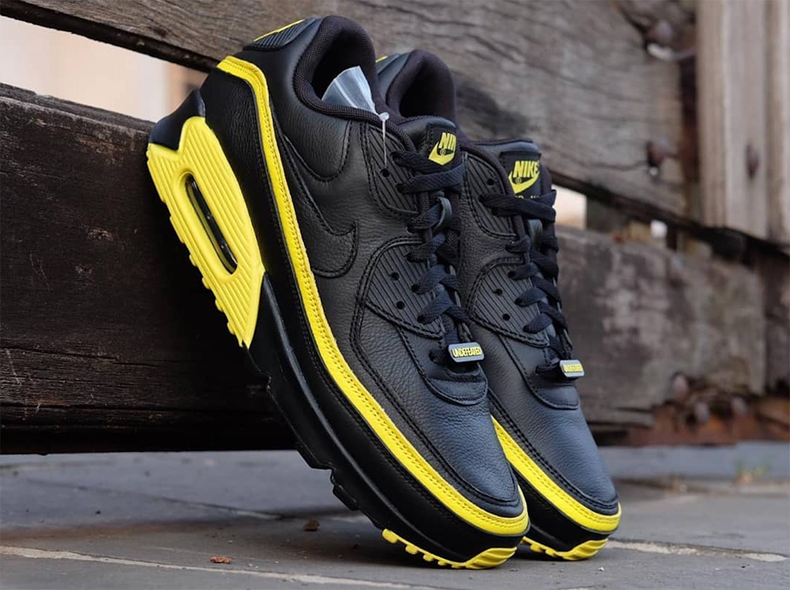 Undefeated Nike Air Max 90 Optic Yellow Black Cj7197 001 3