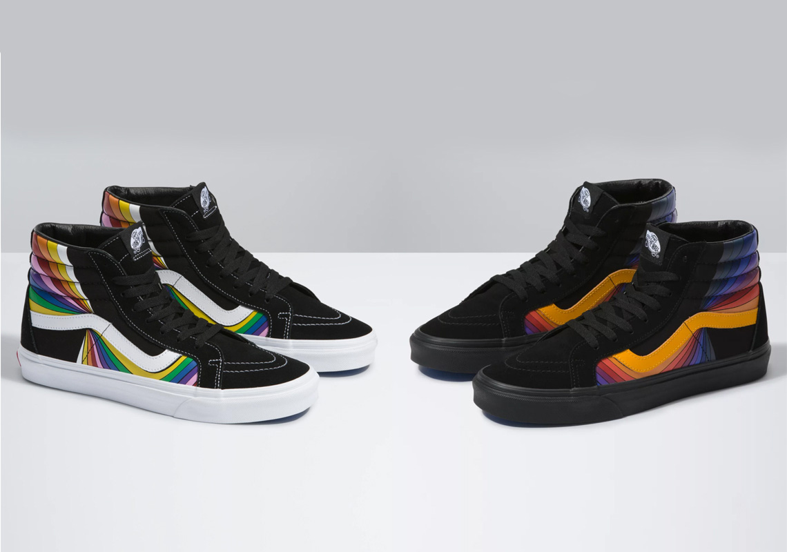 The Vans Sk8-Hi "Refract Pack" Features Psychedelic Side Stripe Detailing