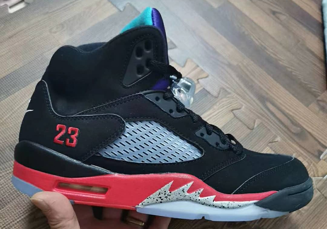 Best Look Yet At The Air Jordan 5 "Top 3"