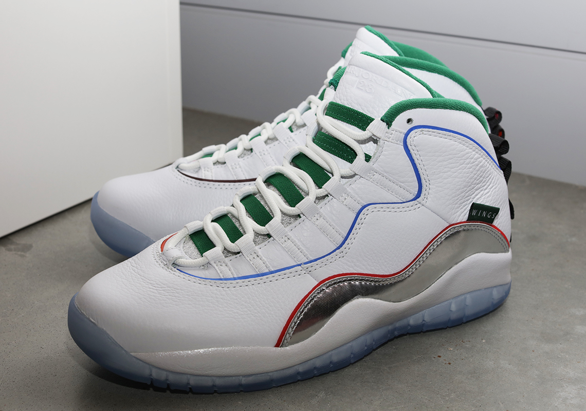 The Air Jordan 10 "WINGS" Of The 8X8 Collection Features Colors Of The Chicago Transit Line