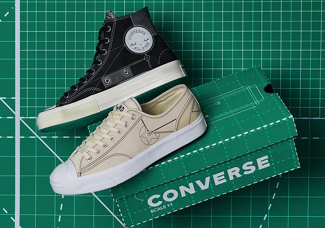 END Turns The Converse Chuck 70 And Jack Purcell Into Pieces Of Architecture With Their "Blueprint" Pack