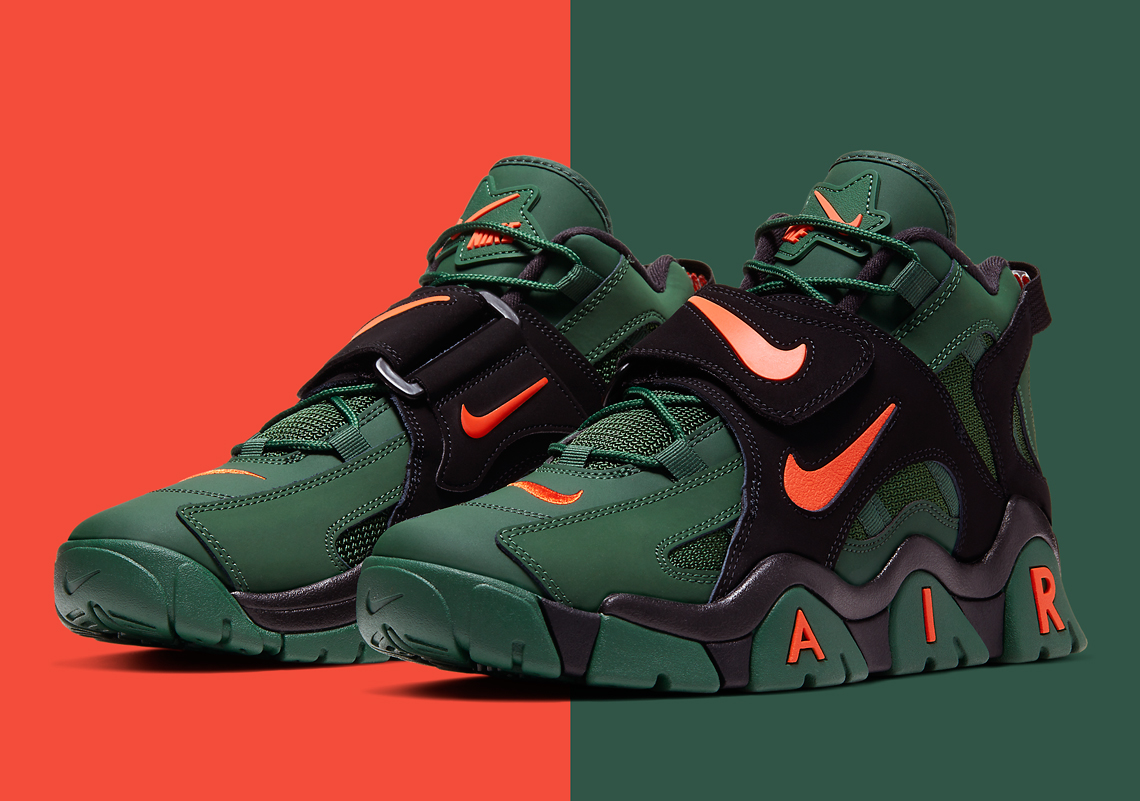 The Nike Air Barrage Mid "Super Bowl LIV" Is Inspired By The Miami Hurricanes