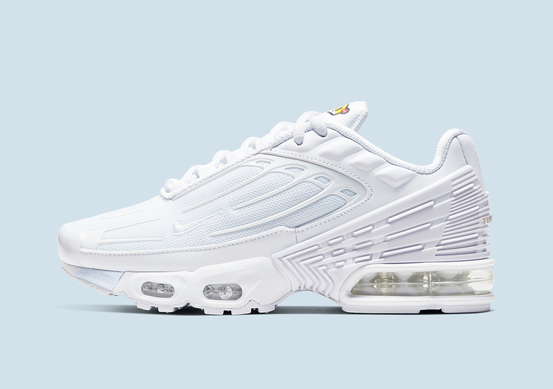 The Nike Air Max Plus 3 Gets An Angelic "Triple White" Colorway