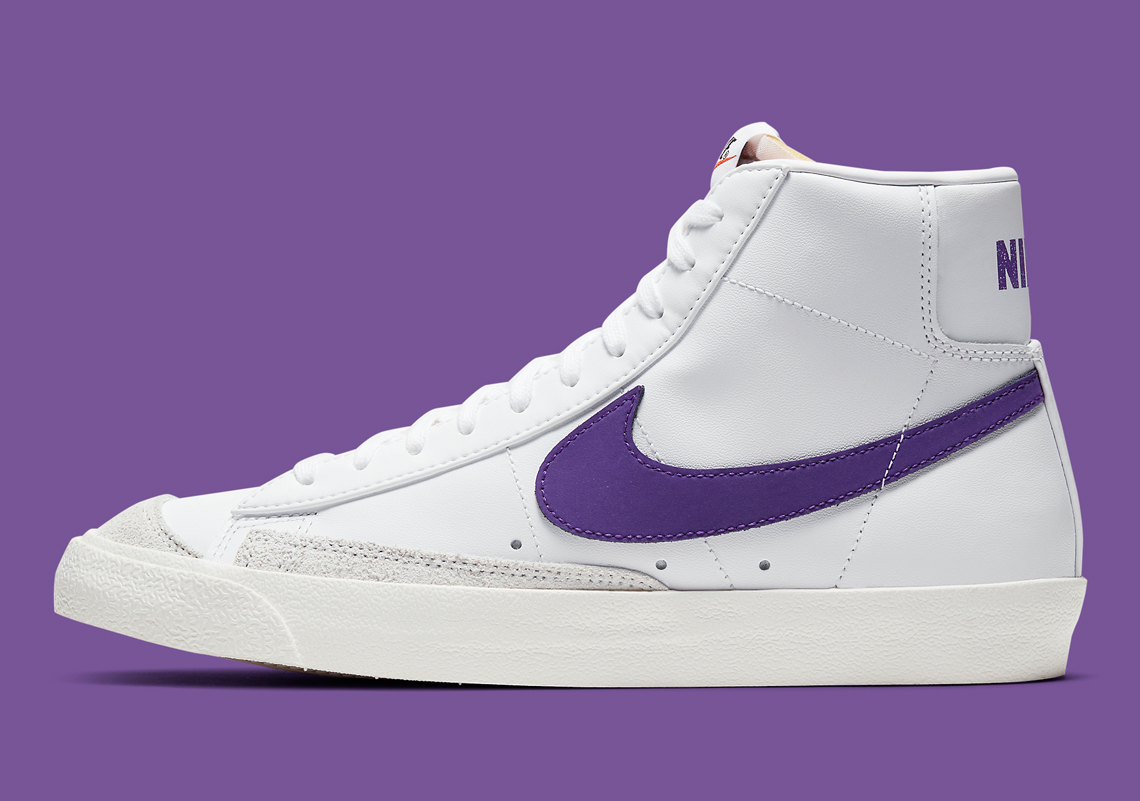 The Nike Blazer Mid ’77 Vintage Gets Purple Swooshes