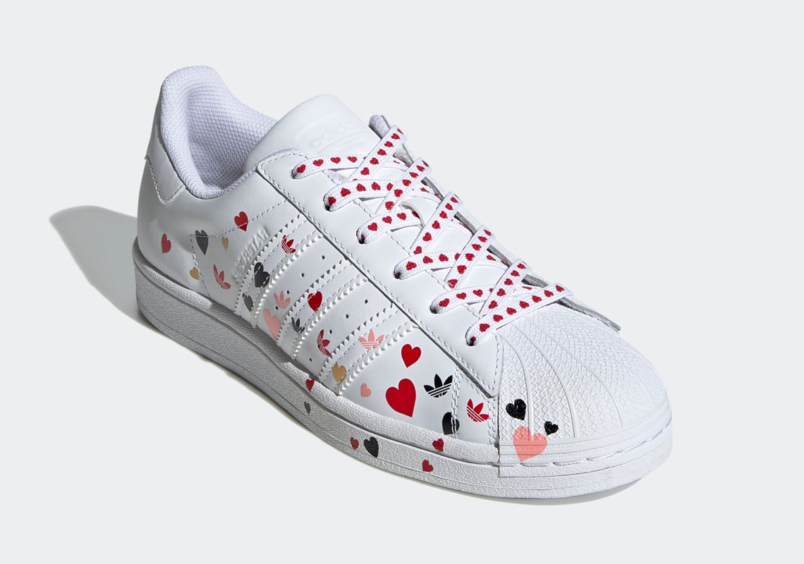 Hearts And Trefoils Cover This Upcoming adidas Superstar For Valentine's Day