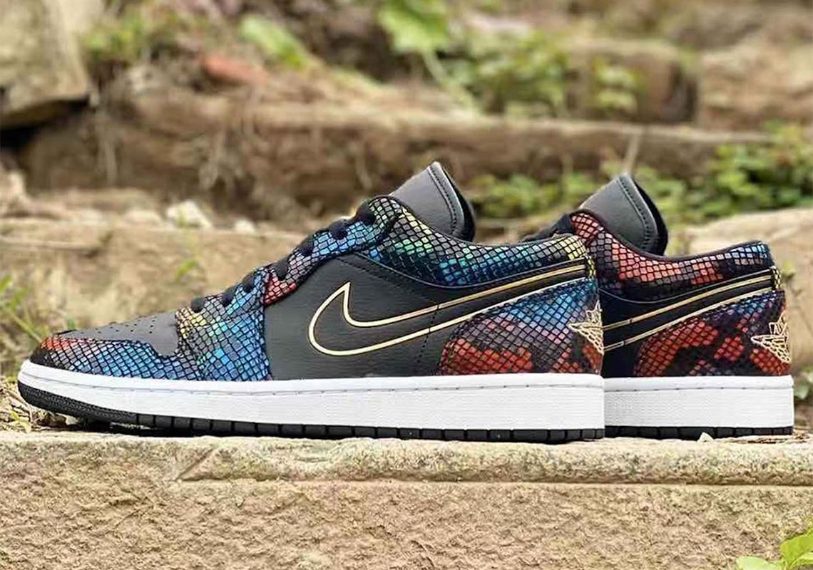 The Air Jordan 1 Low BHM 2020 Gets Dressed In Colored Snakeskin