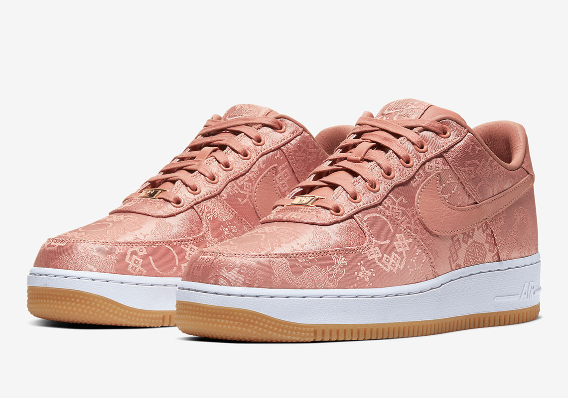 CLOT x Nike Air Force 1 "Rose Gold Silk" Release Info Revealed