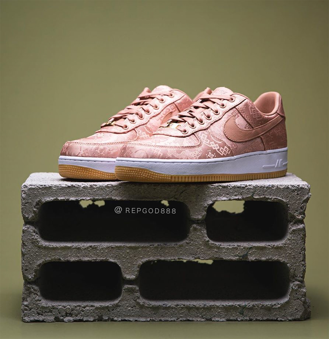 Clot Nike Air Force 1 Rose Gold Cj5290 600 3