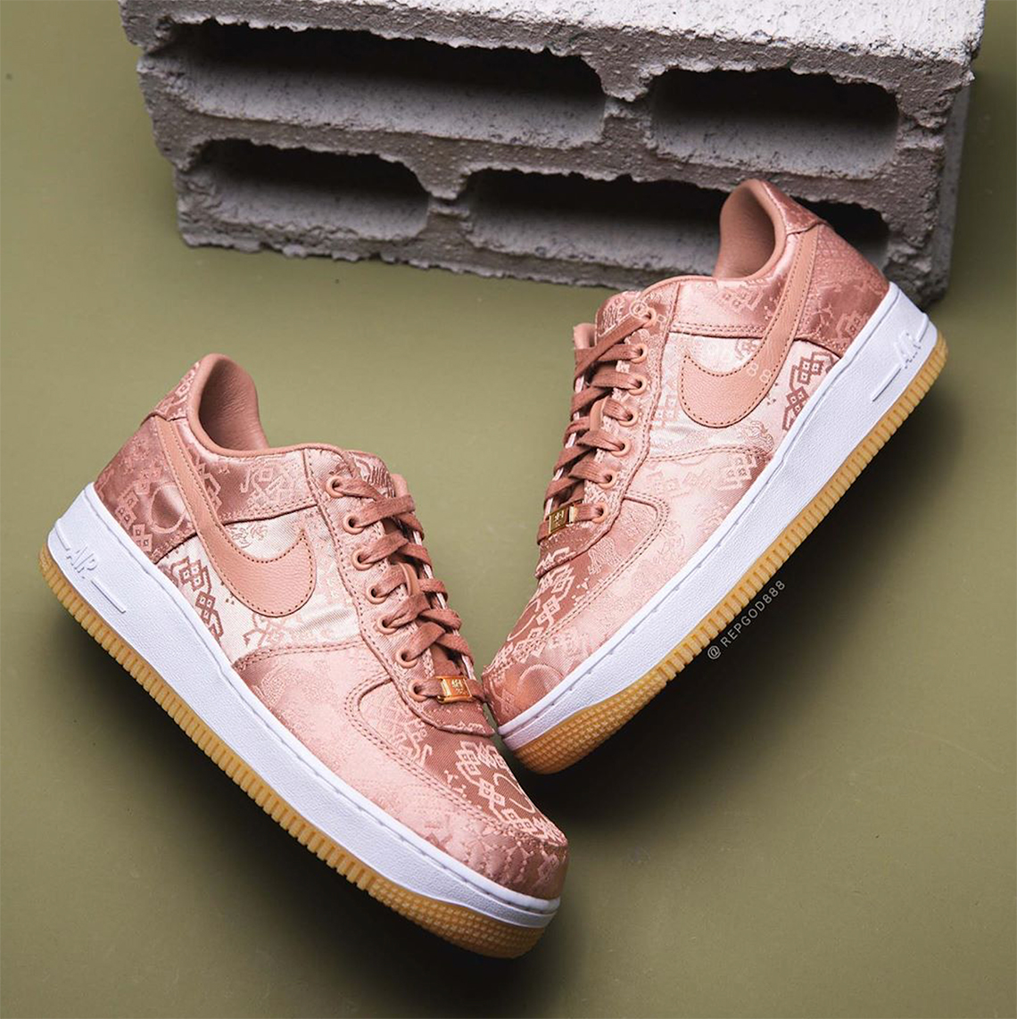 Clot Nike Air Force 1 Rose Gold Cj5290 600 6