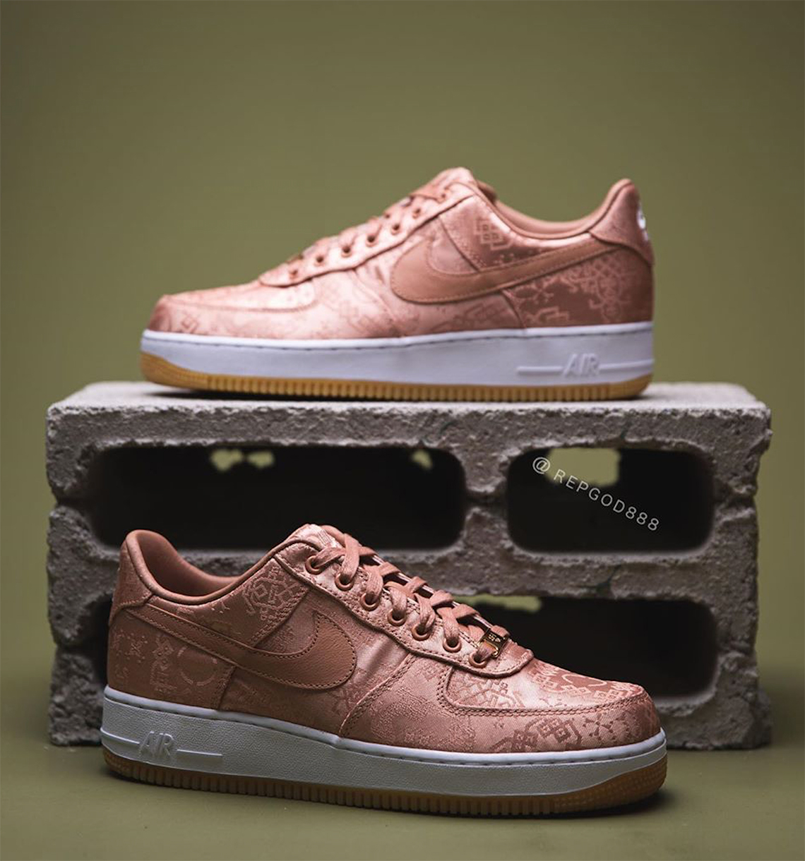 Clot Nike Air Force 1 Rose Gold Cj5290 600 7