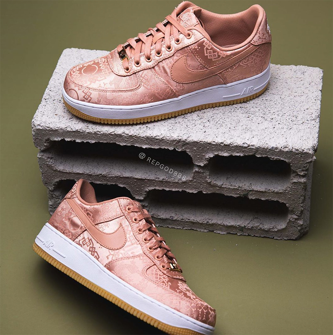 Clot Nike Air Force 1 Rose Gold Cj5290 600 8