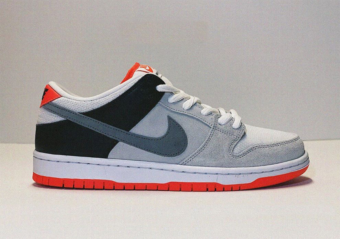 Nike SB Adds Infrared Accents To The Dunk Low