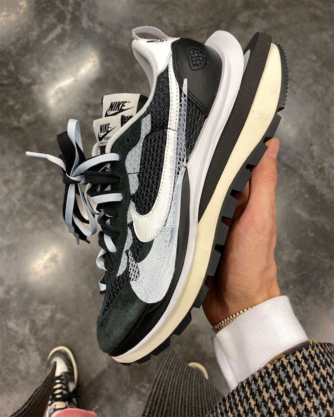 Sacai Nike Vapor Waffle Black White