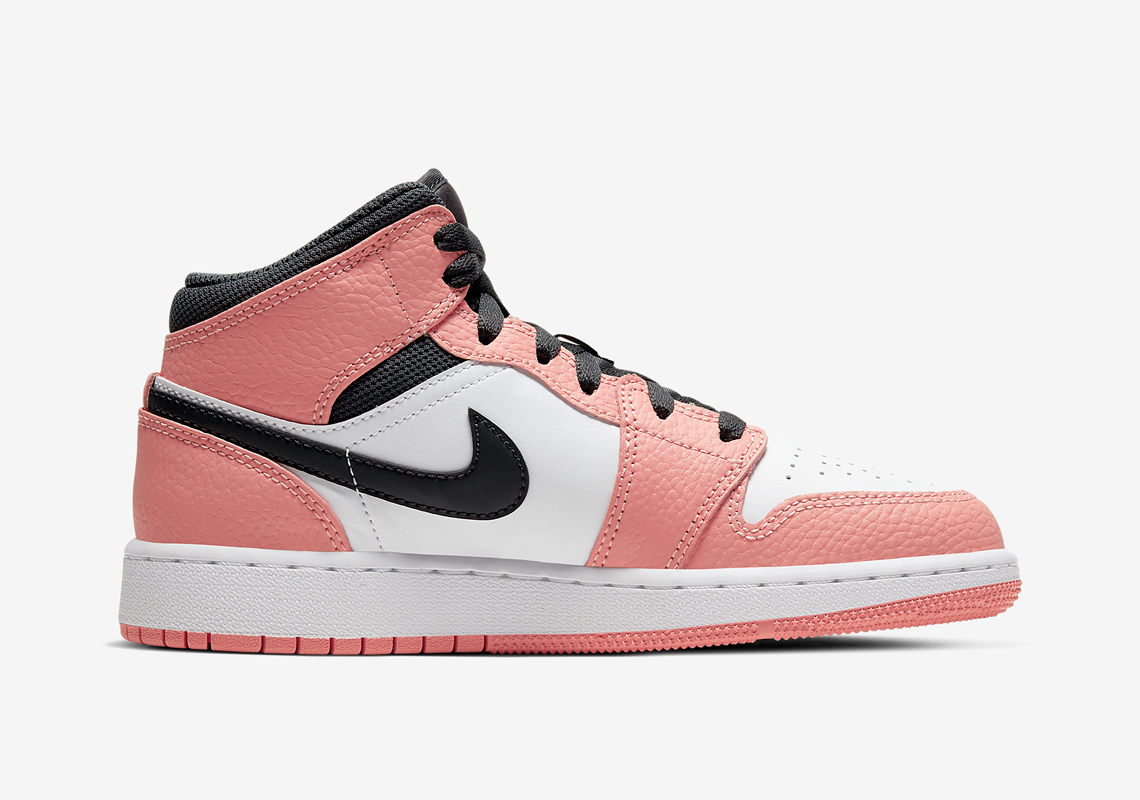 Air Jordan 1 Mid Gs Pink Quartz 555112 603 2