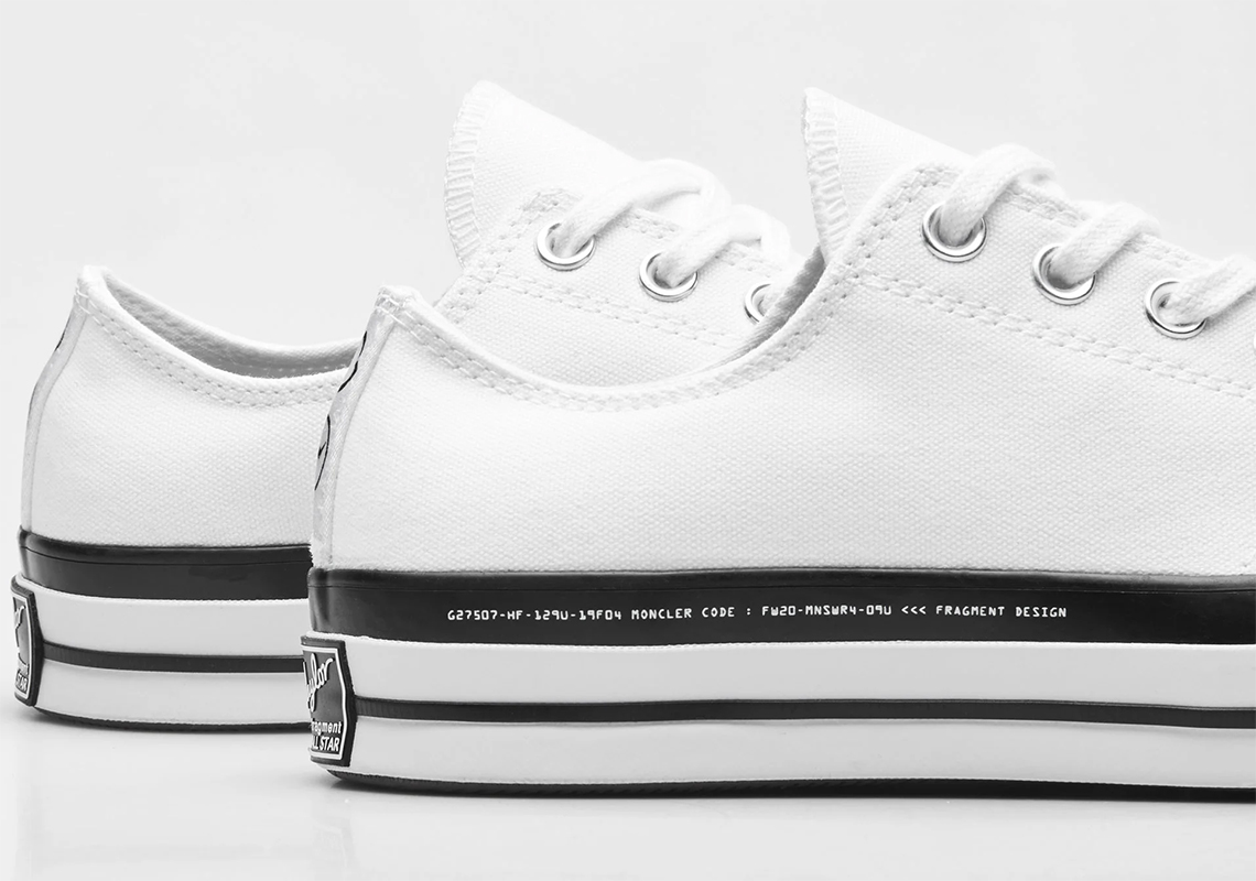 Fragment Moncler Converse Chuck 70 Low White 2