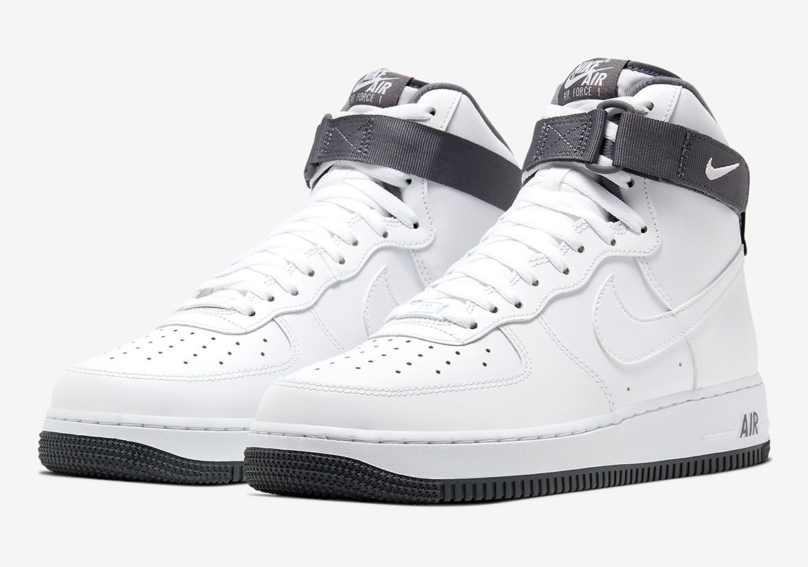 Nike Air Force 1 High White Grey Cd0910 100 5