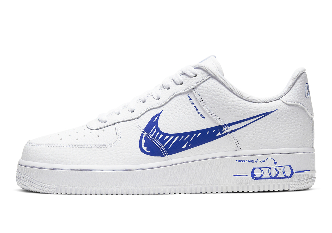 Nike's "Scribble Schematic" Look Lands On The Air Force 1