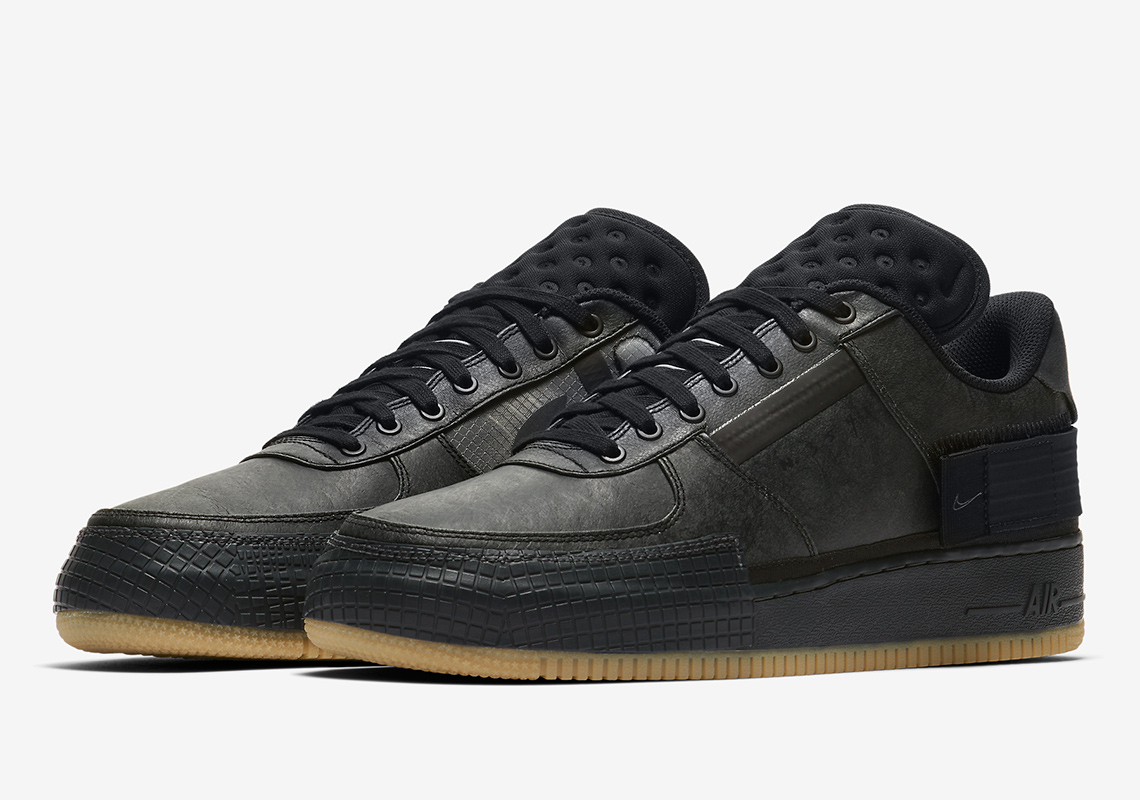 The Nike Air Force 1 Type Gets A Rugged Black And Gum Treatment