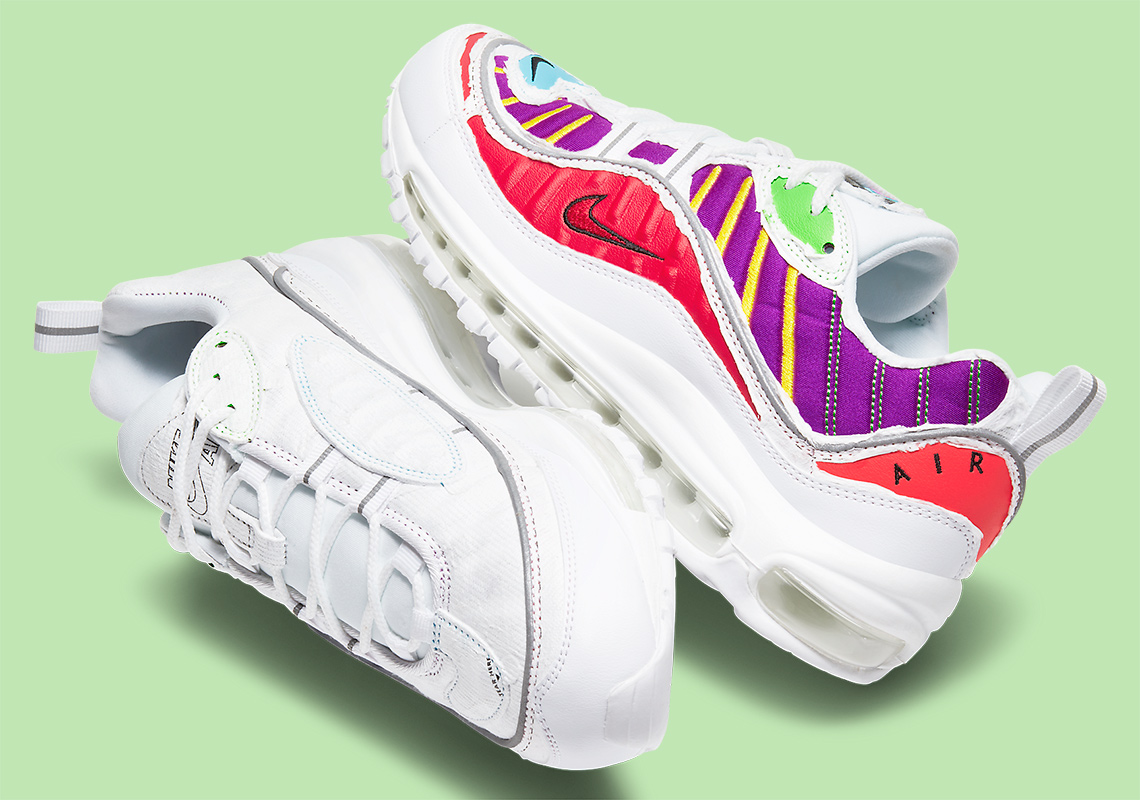 The Nike Air Max 98 "Cut Away" Hides A Multi-Colored Layer