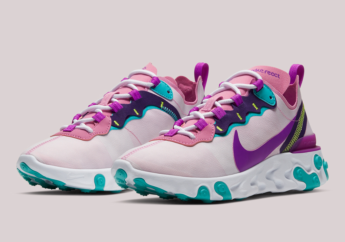 Another Multi-colored Take On The Nike React Element 55 Appears For Women